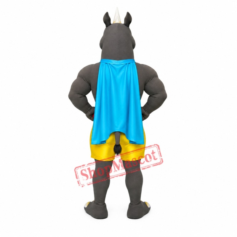 Power Fierce Rhino Mascot Costume Power Fierce Rhino Mascot Costume