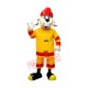 Friendly Lightweight Fire Dog Mascot Costume Friendly Lightweight Fire Dog Mascot Costume
