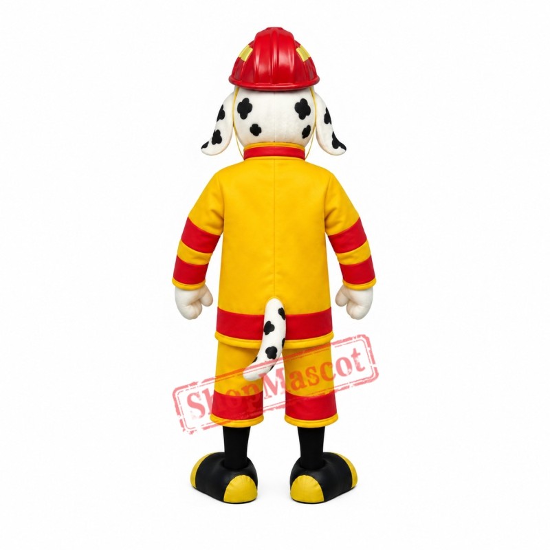 Friendly Lightweight Fire Dog Mascot Costume Friendly Lightweight Fire Dog Mascot Costume