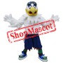 Friendly White Eagle Mascot Costume