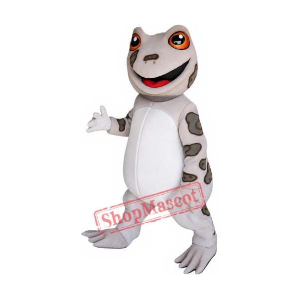 Friendly Brown Frog Mascot Costume Friendly Brown Frog Mascot Costume