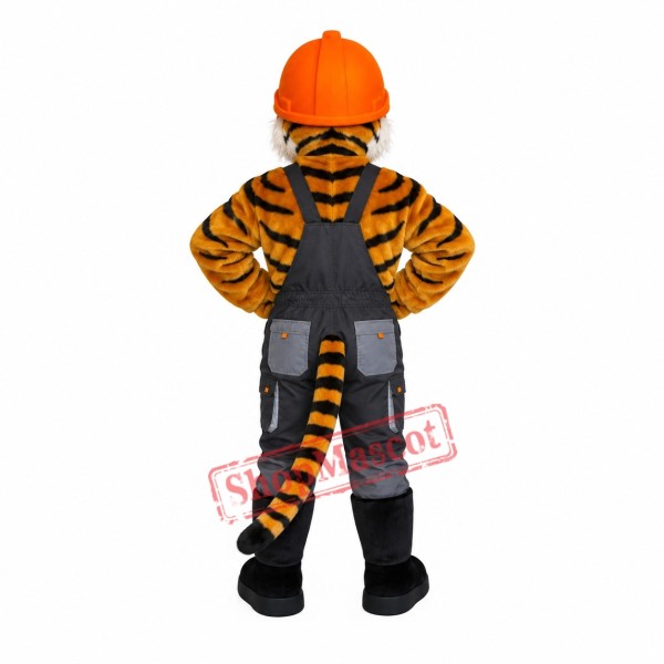 Realistic Tiger Boy Mascot Costume Realistic Tiger Boy Mascot Costume