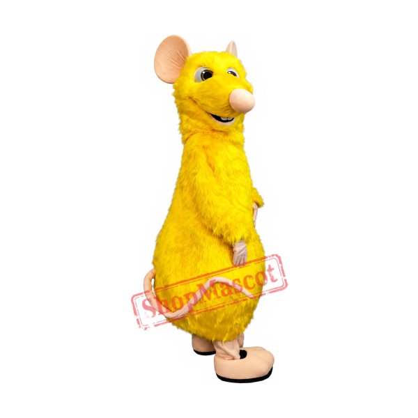 Friendly Yellow Mouse Mascot Costume Friendly Yellow Mouse Mascot Costume