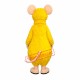 Friendly Yellow Mouse Mascot Costume Friendly Yellow Mouse Mascot Costume