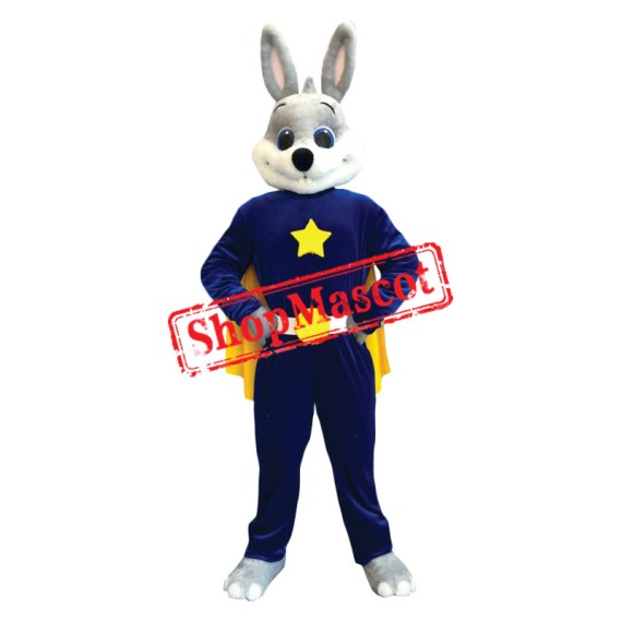 Superhero Bunny Mascot Costume