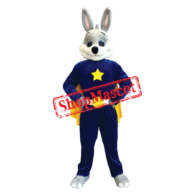 Superhero Bunny Mascot Costume
