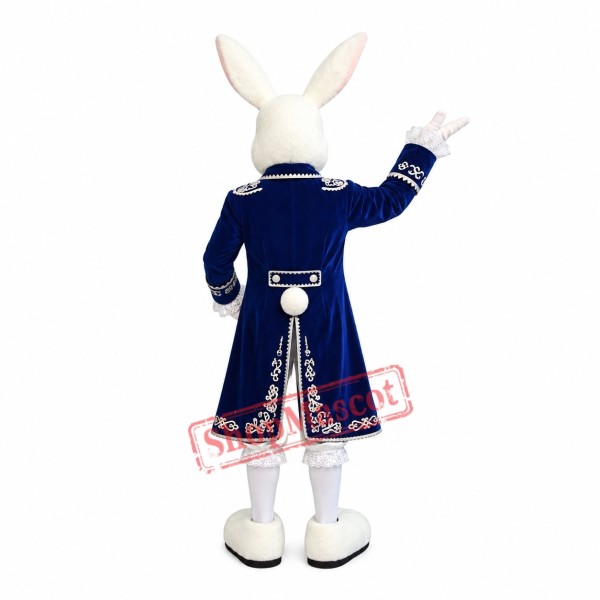 Mens Court Dress Rabbit Mascot Costume