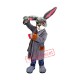 Superb Grey Rabbit Mascot Costume Superb Grey Rabbit Mascot Costume