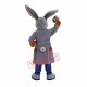 Superb Grey Rabbit Mascot Costume Superb Grey Rabbit Mascot Costume