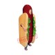 Superb Hot Dog Mascot Costume Superb Hot Dog Mascot Costume