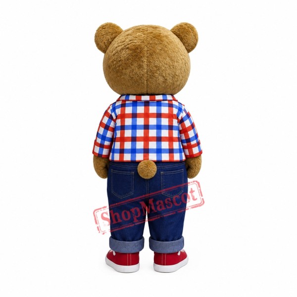 Superb Teddy Bear Mascot Costume Superb Teddy Bear Mascot Costume