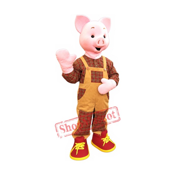 Happy Pig Boy Mascot Costume Happy Pig Boy Mascot Costume