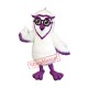 Purple & White Owl Mascot Costume