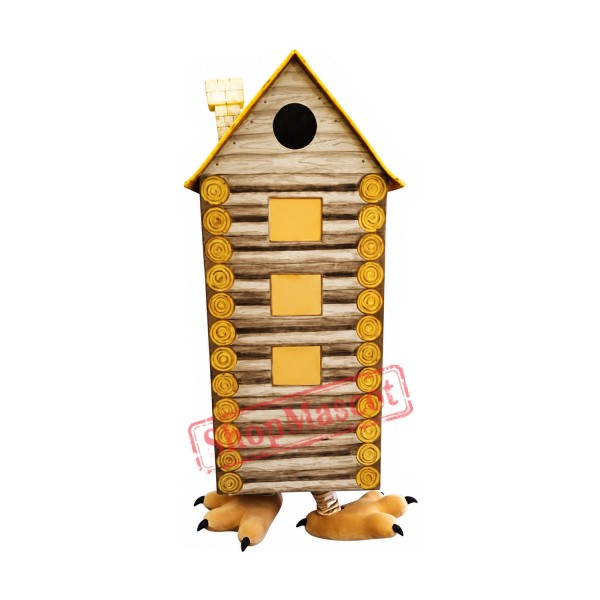 Wooden House Mascot Costume
