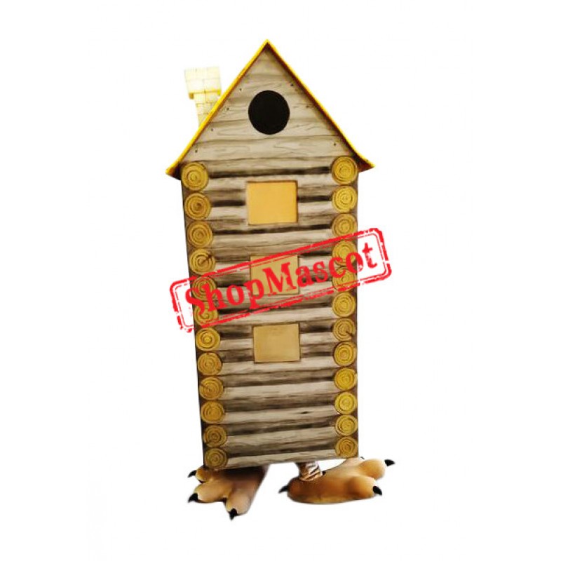 Wooden House Mascot Costume