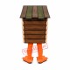 Superb Wooden House Mascot Costume Superb Wooden House Mascot Costume