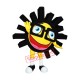Superb Happy Sun Mascot Costume Superb Happy Sun Mascot Costume