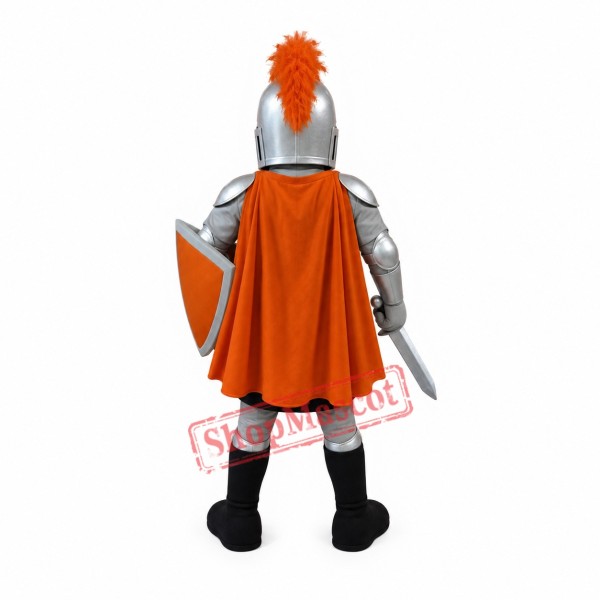Superb Lightweight Silver Knight Mascot Costume