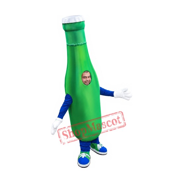 Green Beer Bottle Mascot Costume