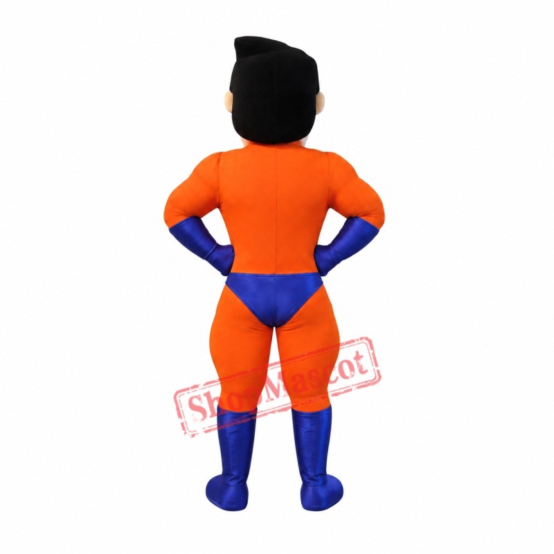 Muscle Superhero Mascot Costume Muscle Superhero Mascot Costume