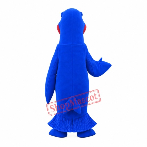 Funny Blue Fish Mascot Costume Funny Blue Fish Mascot Costume