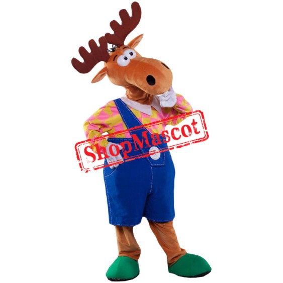 Superb Funny Moose Mascot Costume