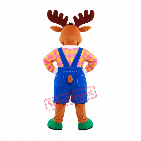 Superb Funny Moose Mascot Costume