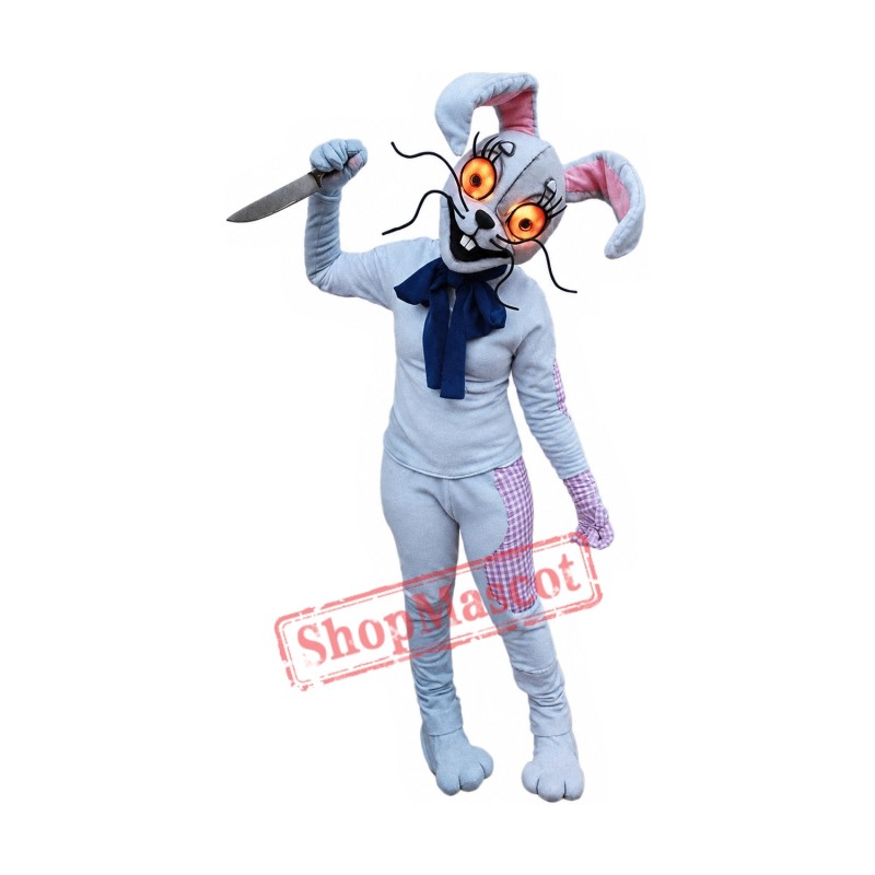 Superb Halloween Easter Bunny Mascot Costume Superb Halloween Easter Bunny Mascot Costume