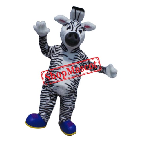 Superb Zebra Mascot Costume