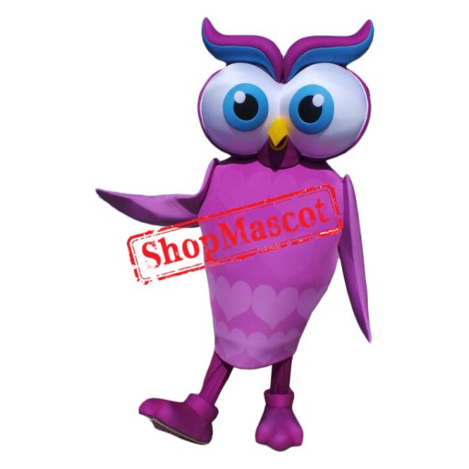 Superb Pink Owl Mascot Costume