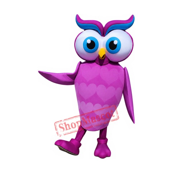 Superb Pink Owl Mascot Costume