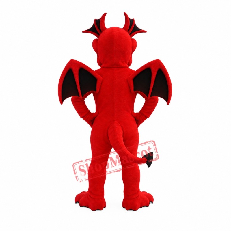 Friendly Lightweight Red Dragon Mascot Costume Friendly Lightweight Red Dragon Mascot Costume