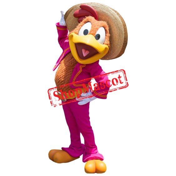 Panchito Pistoles Rooster Mascot Costume