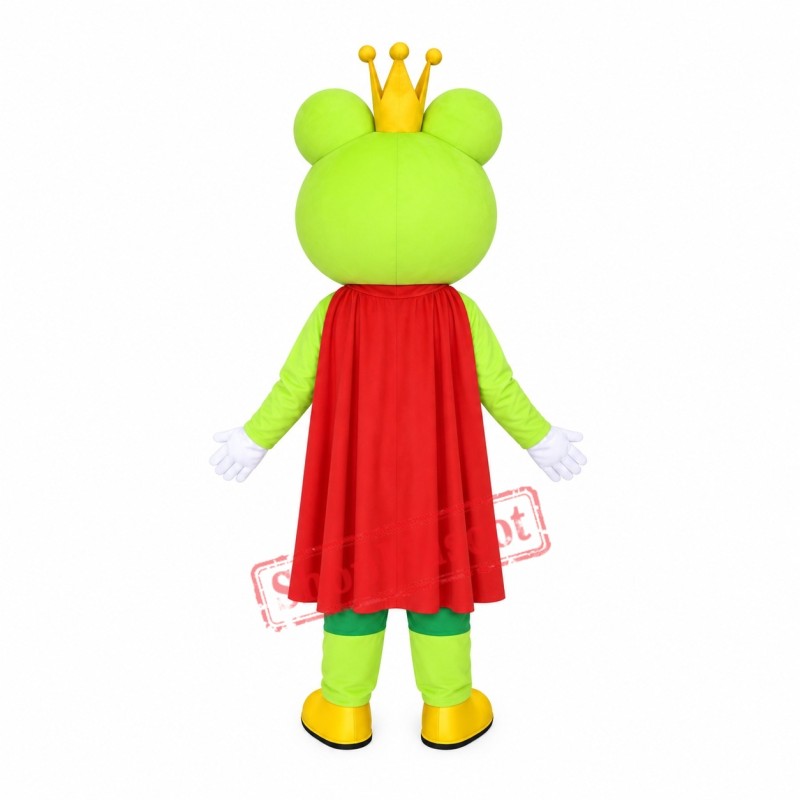 Cartoon King Frog Mascot Costume
