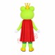 Cartoon King Frog Mascot Costume