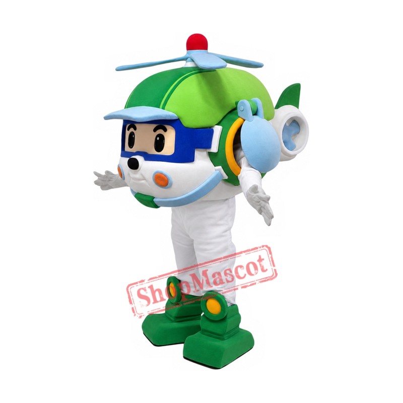 Superb Helicopter Mascot Costume Superb Helicopter Mascot Costume