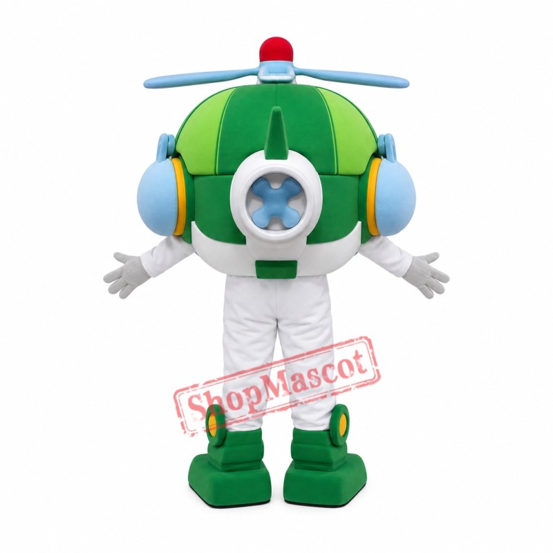 Superb Helicopter Mascot Costume Superb Helicopter Mascot Costume