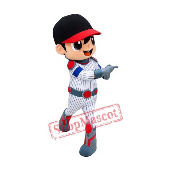 Superb Baseball Boy Mascot Costume Superb Baseball Boy Mascot Costume