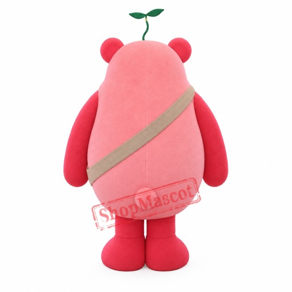 Happy Pink Bear Mascot Costume Happy Pink Bear Mascot Costume