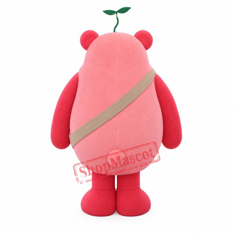 Happy Pink Bear Mascot Costume Happy Pink Bear Mascot Costume