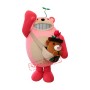 Happy Pink Bear Mascot Costume
