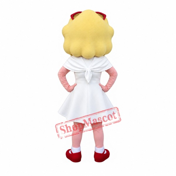 Beautiful Hipster Girl Mascot Costume Beautiful Hipster Girl Mascot Costume