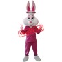 Lovely Lightweight Pink Rabbit Mascot Costume