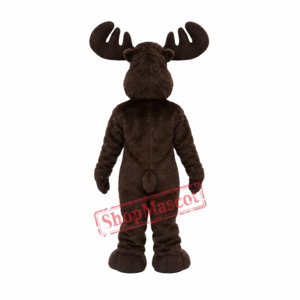 Happy Long Fur Moose Mascot Costume Happy Long Fur Moose Mascot Costume