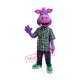Purple Pig Boy Mascot Costume Purple Pig Boy Mascot Costume