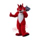 Fierce Red Wolf Mascot Costume Fierce Red Wolf Mascot Costume