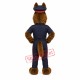 Friendly Police Dog Mascot Costume Friendly Police Dog Mascot Costume