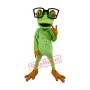 Superb Glasses Frog Mascot Costume