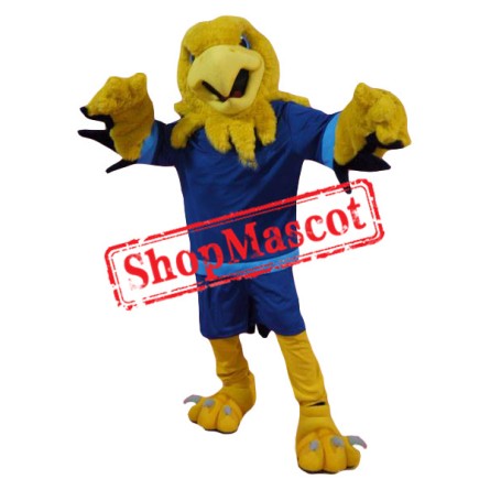Superb Yellow Eagle Mascot Costume