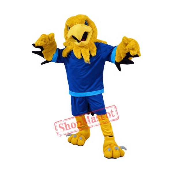 Superb Yellow Eagle Mascot Costume